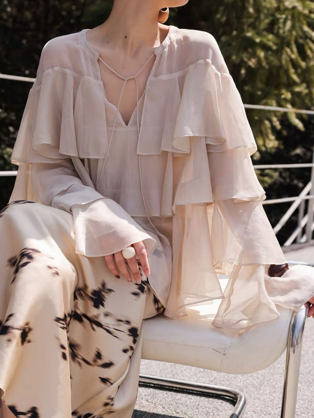 Lucila Cascade Blouse