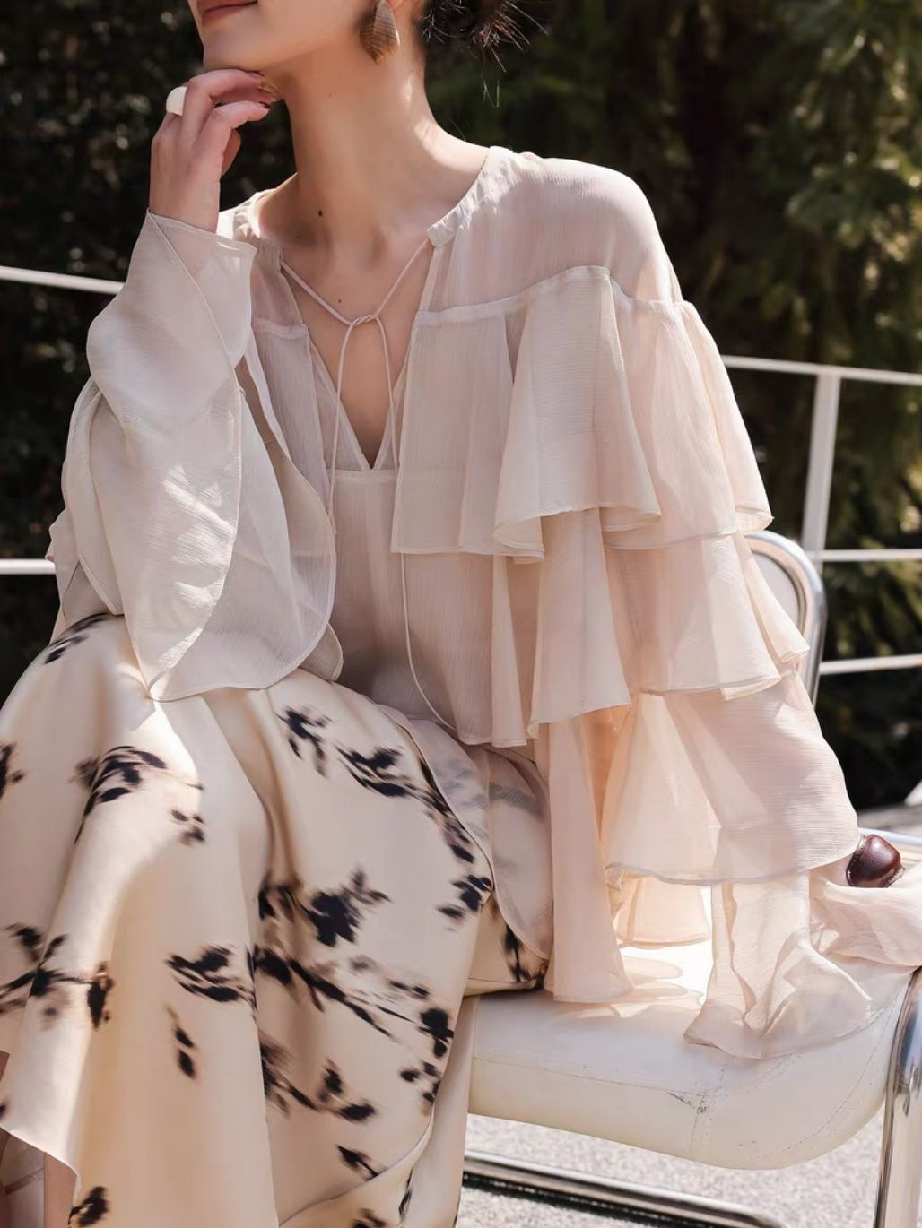 Lucila Cascade Blouse