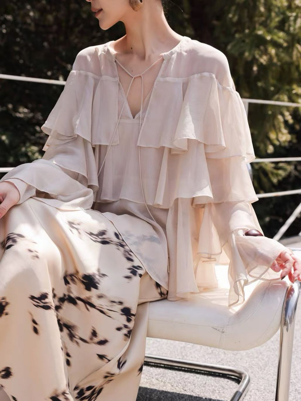 Lucila Cascade Blouse