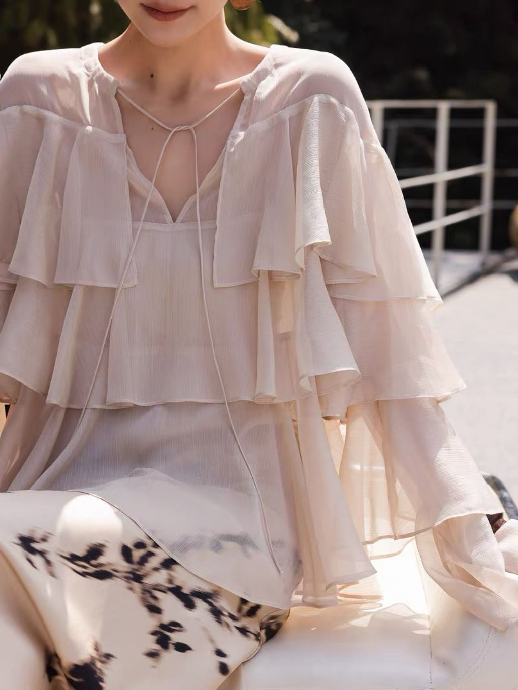 Lucila Cascade Blouse