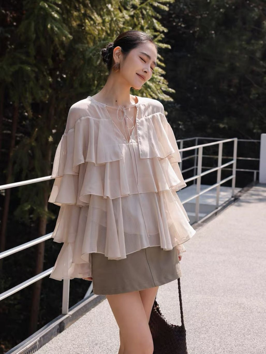 Lucila Cascade Blouse