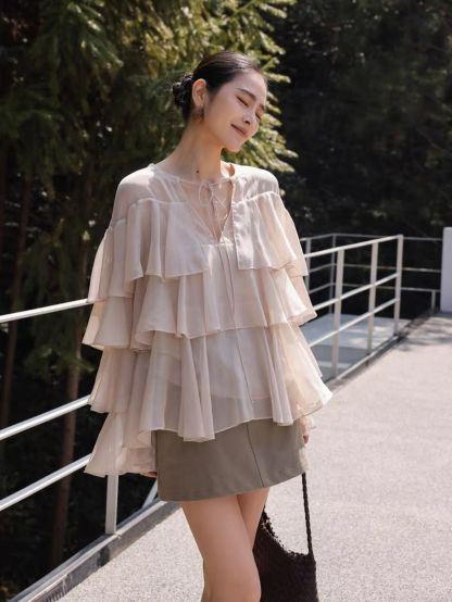 Lucila Cascade Blouse