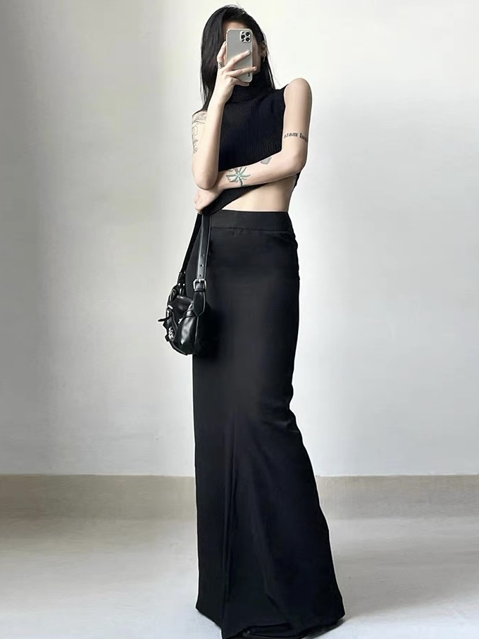 Zendy Satin Mermaid Skirt