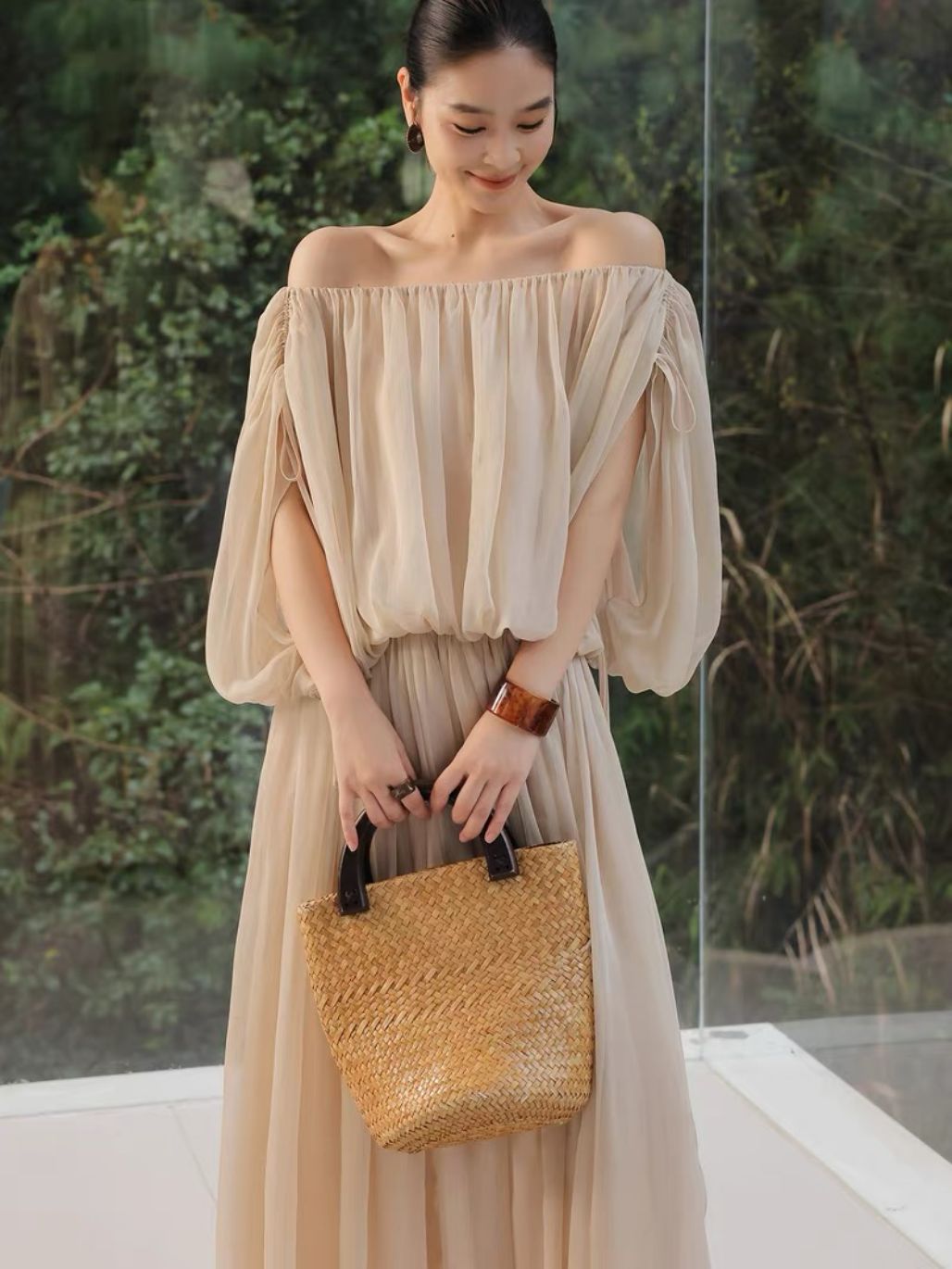 Lisette Fairy Sleeve Blouse & Flowy Skirt (Sold Seperately)