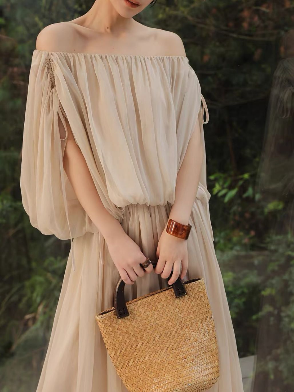 Lisette Fairy Sleeve Blouse & Flowy Skirt (Sold Seperately)