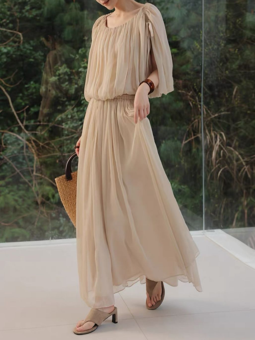 Lisette Fairy Sleeve Blouse & Flowy Skirt (Sold Seperately)