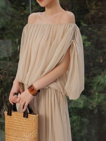 Lisette Fairy Sleeve Blouse & Flowy Skirt (Sold Seperately)