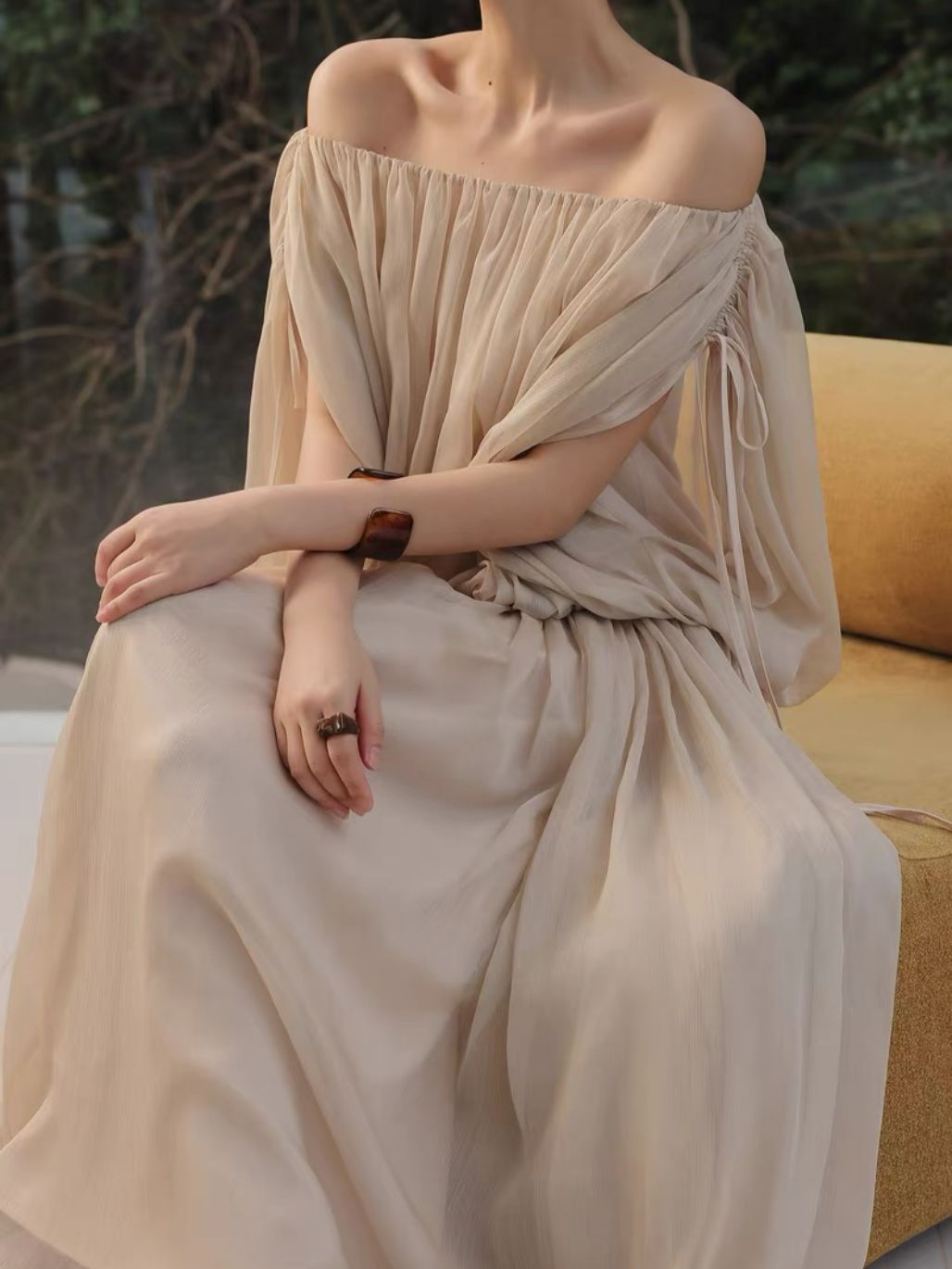 Lisette Fairy Sleeve Blouse & Flowy Skirt (Sold Seperately)