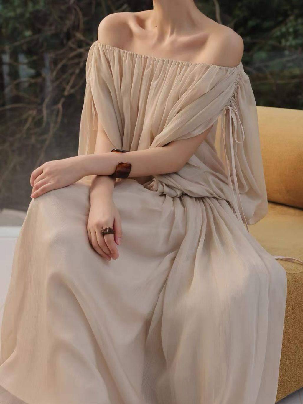 Lisette Fairy Sleeve Blouse & Flowy Skirt (Sold Seperately)