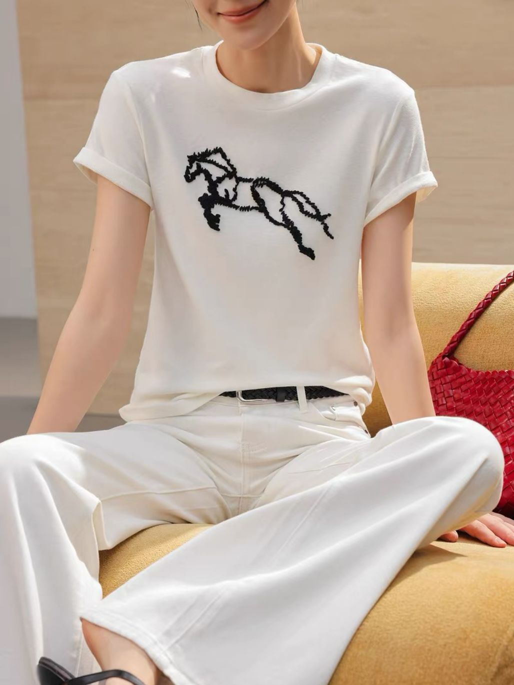 Lunette Galloping Horse Cotton Tee