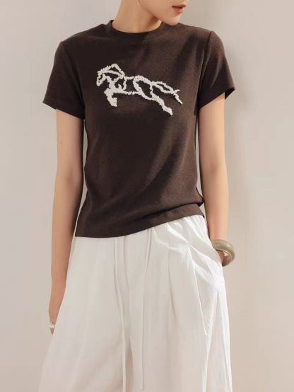 Lunette Galloping Horse Cotton Tee