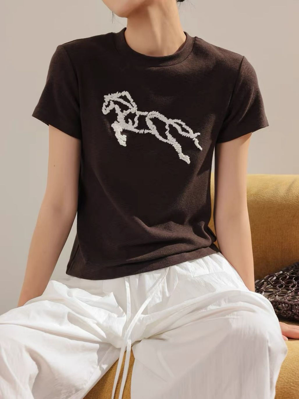 Lunette Galloping Horse Cotton Tee