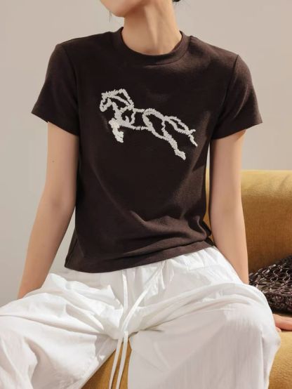 Lunette Galloping Horse Cotton Tee