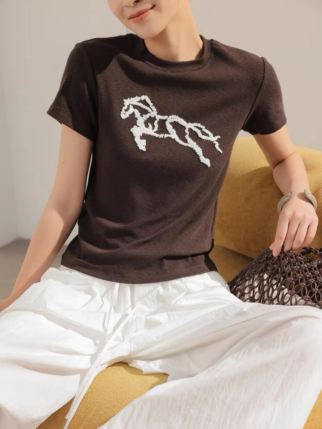 Lunette Galloping Horse Cotton Tee