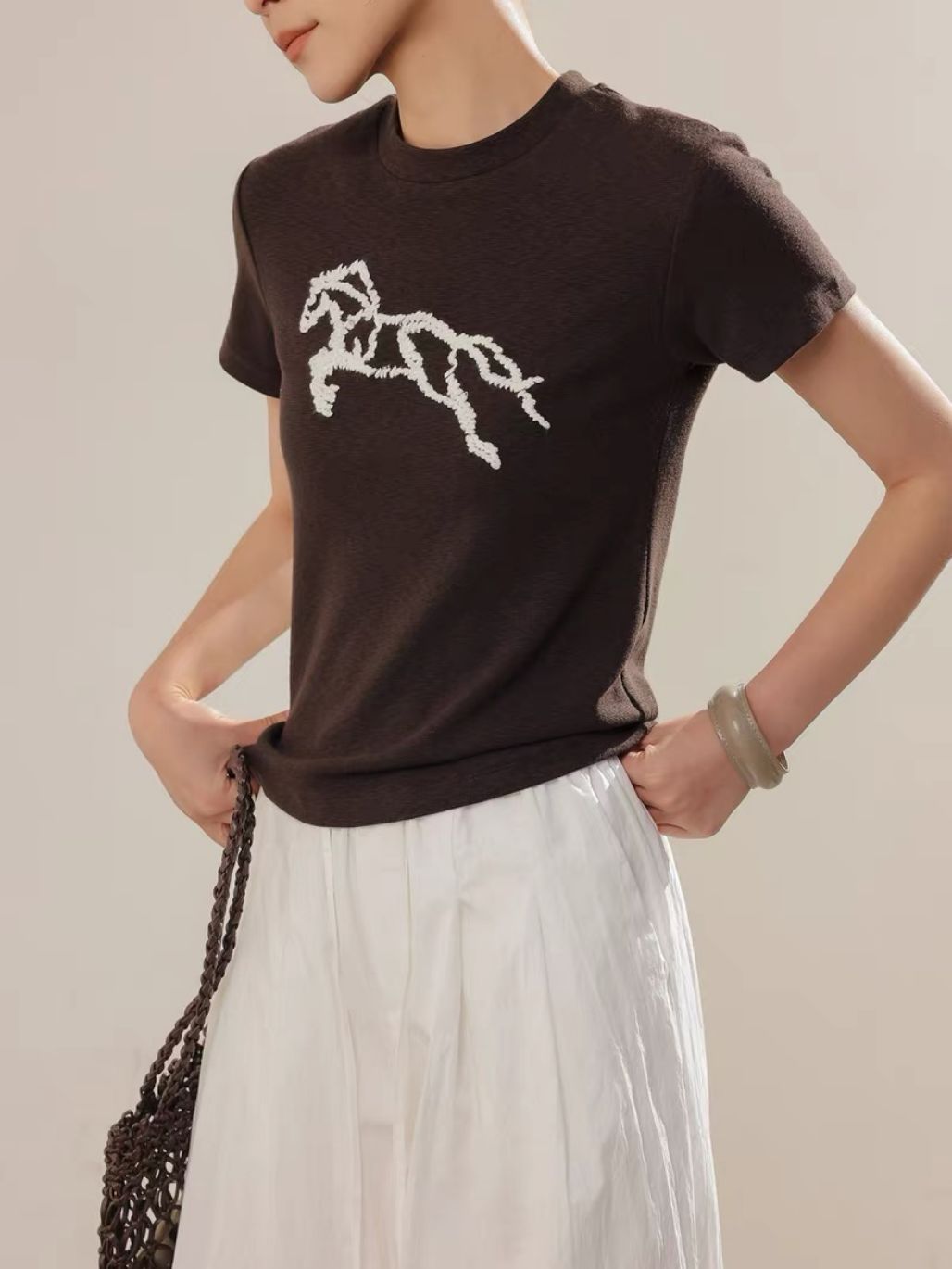 Lunette Galloping Horse Cotton Tee
