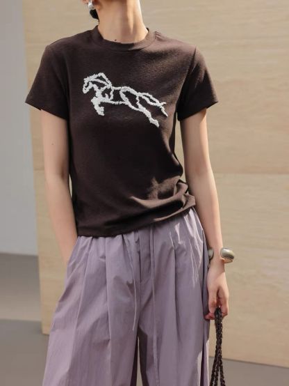 Lunette Galloping Horse Cotton Tee