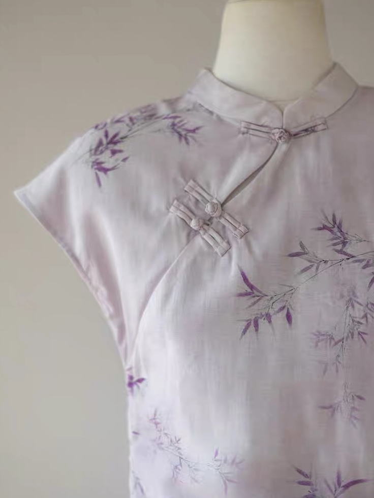 Pan Cheong Bamboo Printing Oriental Skirt Set