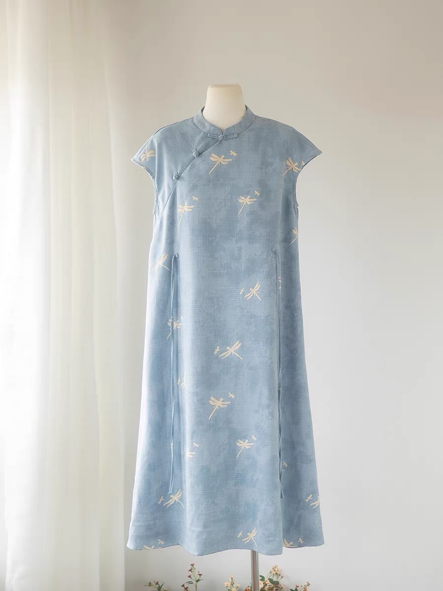 Pan Er Waist Tie Oriental Dress