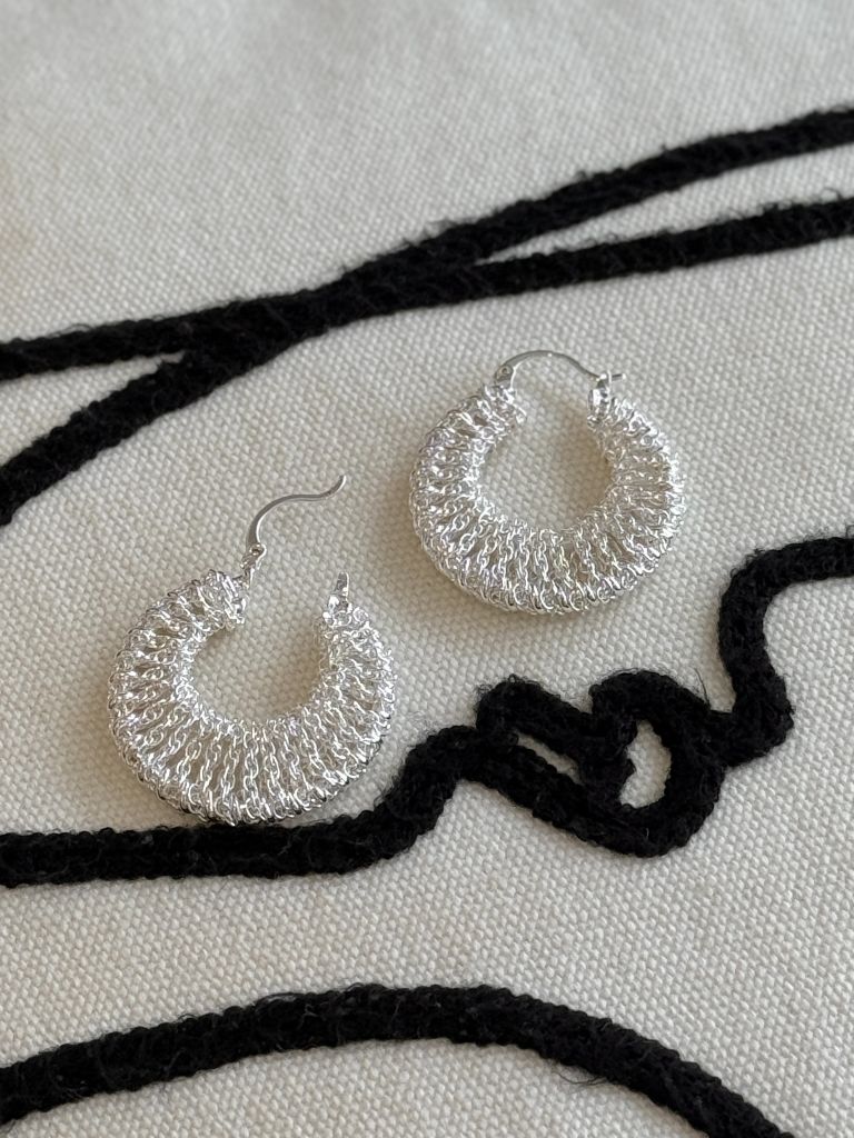 Sa-Rang Crochet Hoop Earrings