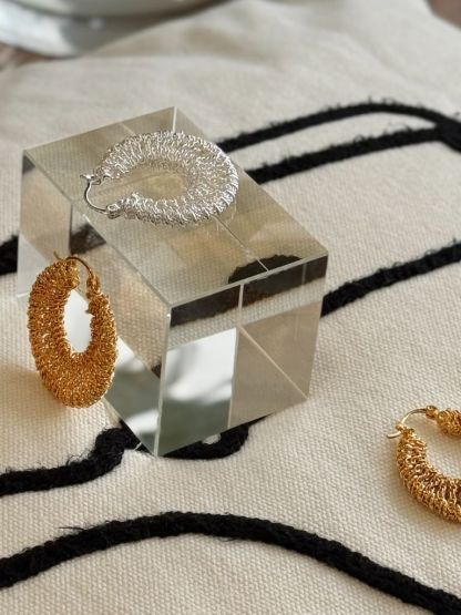 Sa-Rang Crochet Hoop Earrings