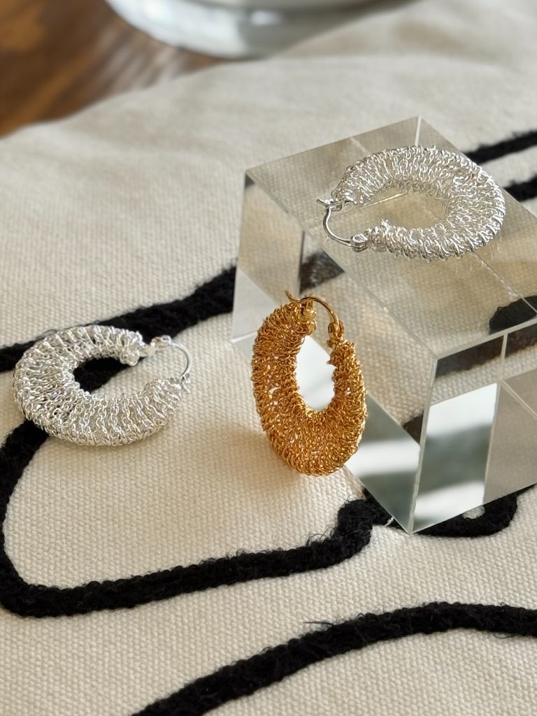 Sa-Rang Crochet Hoop Earrings