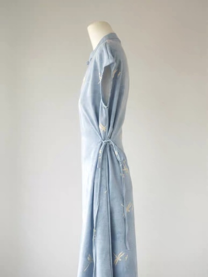 Pan Er Waist Tie Oriental Dress