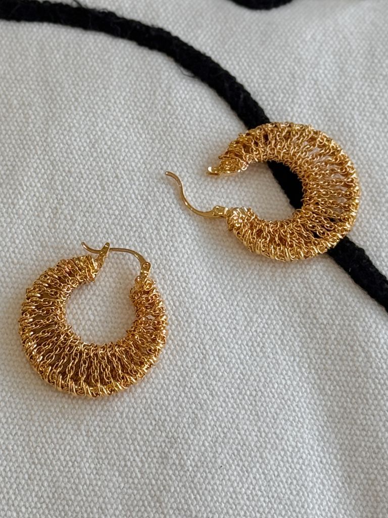 Sa-Rang Crochet Hoop Earrings