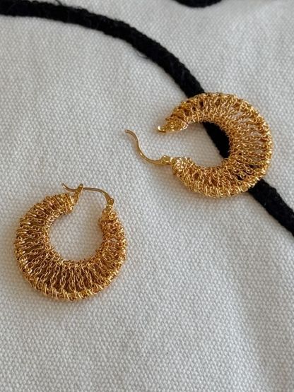 Sa-Rang Crochet Hoop Earrings