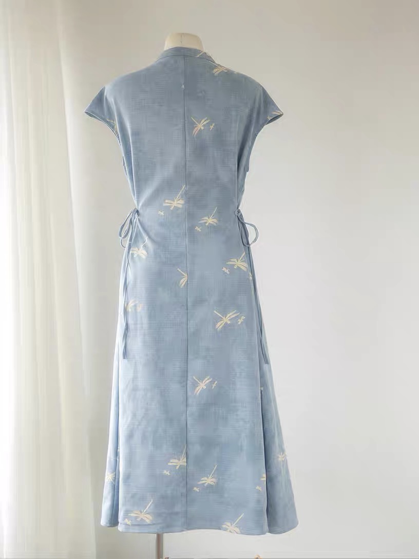 Pan Er Waist Tie Oriental Dress