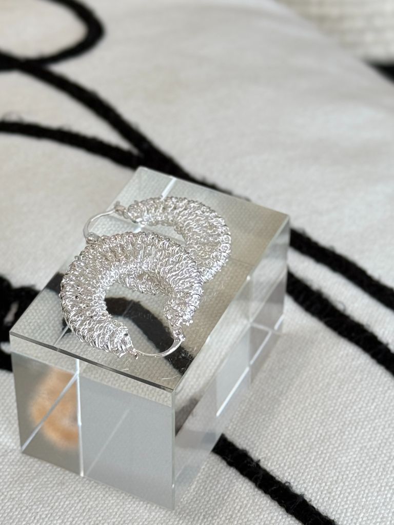 Sa-Rang Crochet Hoop Earrings