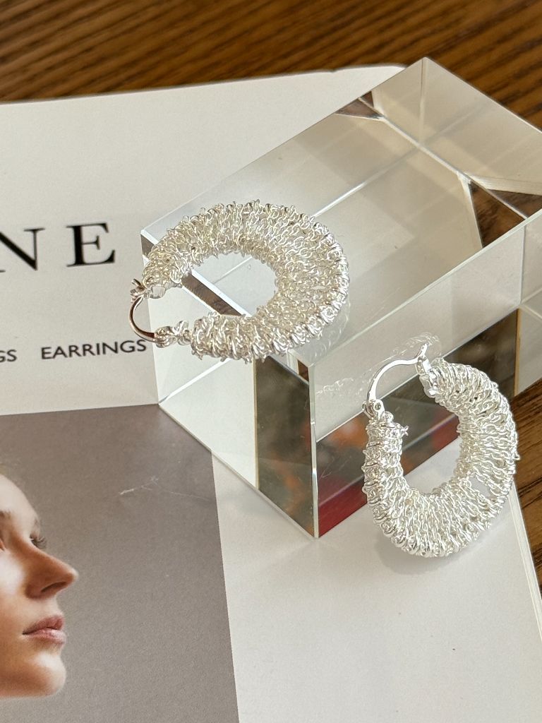 Sa-Rang Crochet Hoop Earrings