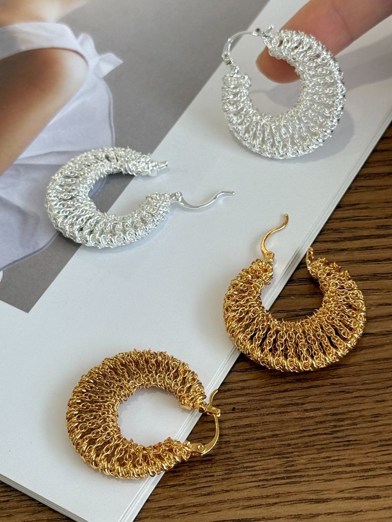 Sa-Rang Crochet Hoop Earrings