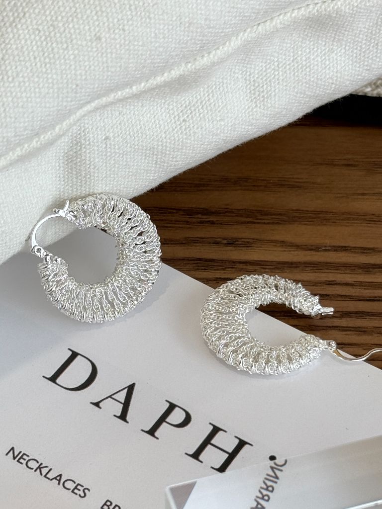 Sa-Rang Crochet Hoop Earrings