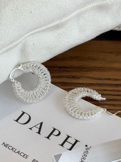 Sa-Rang Crochet Hoop Earrings
