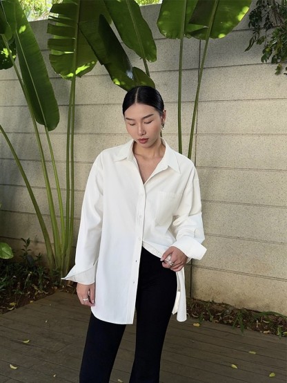 Madden Cotton Collared Shirt-The Black Bow-