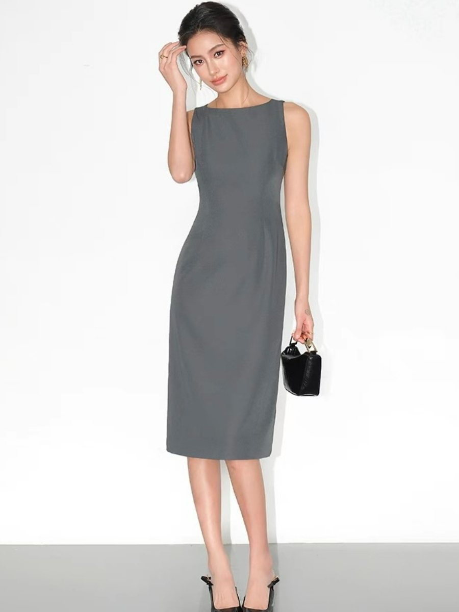Katalyna Sleeveless Midi Dress