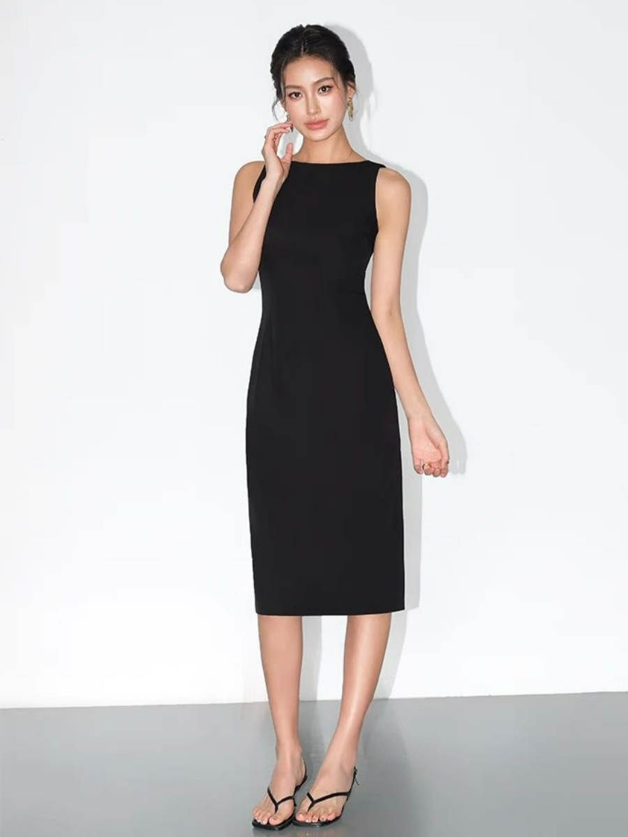 Katalyna Sleeveless Midi Dress