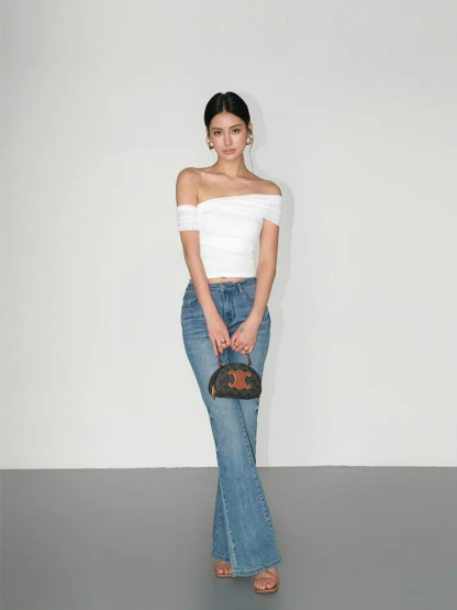 Khloe Asymmetric Shoulder Top