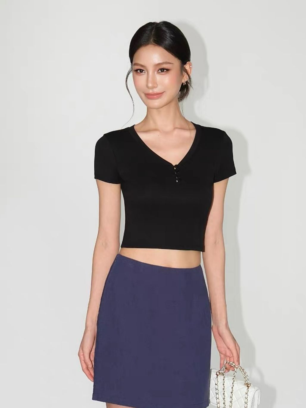 Rubby Buttoned Knit Top
