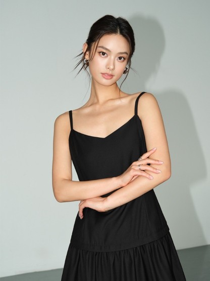 Milana Cami Mini Dress-The Black Bow-