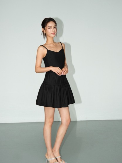 Milana Cami Mini Dress-The Black Bow-