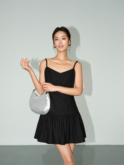 Milana Cami Mini Dress-The Black Bow-