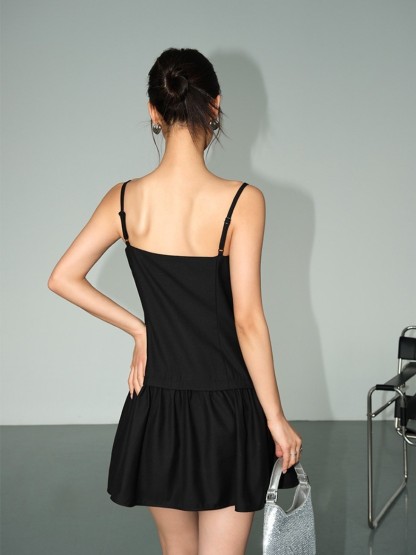 Milana Cami Mini Dress-The Black Bow-