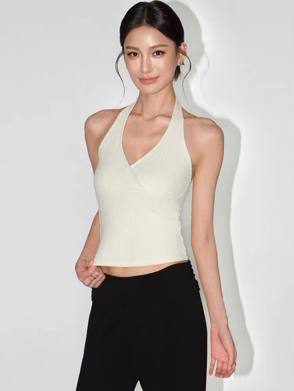 Reign Halter Neck Knit Top