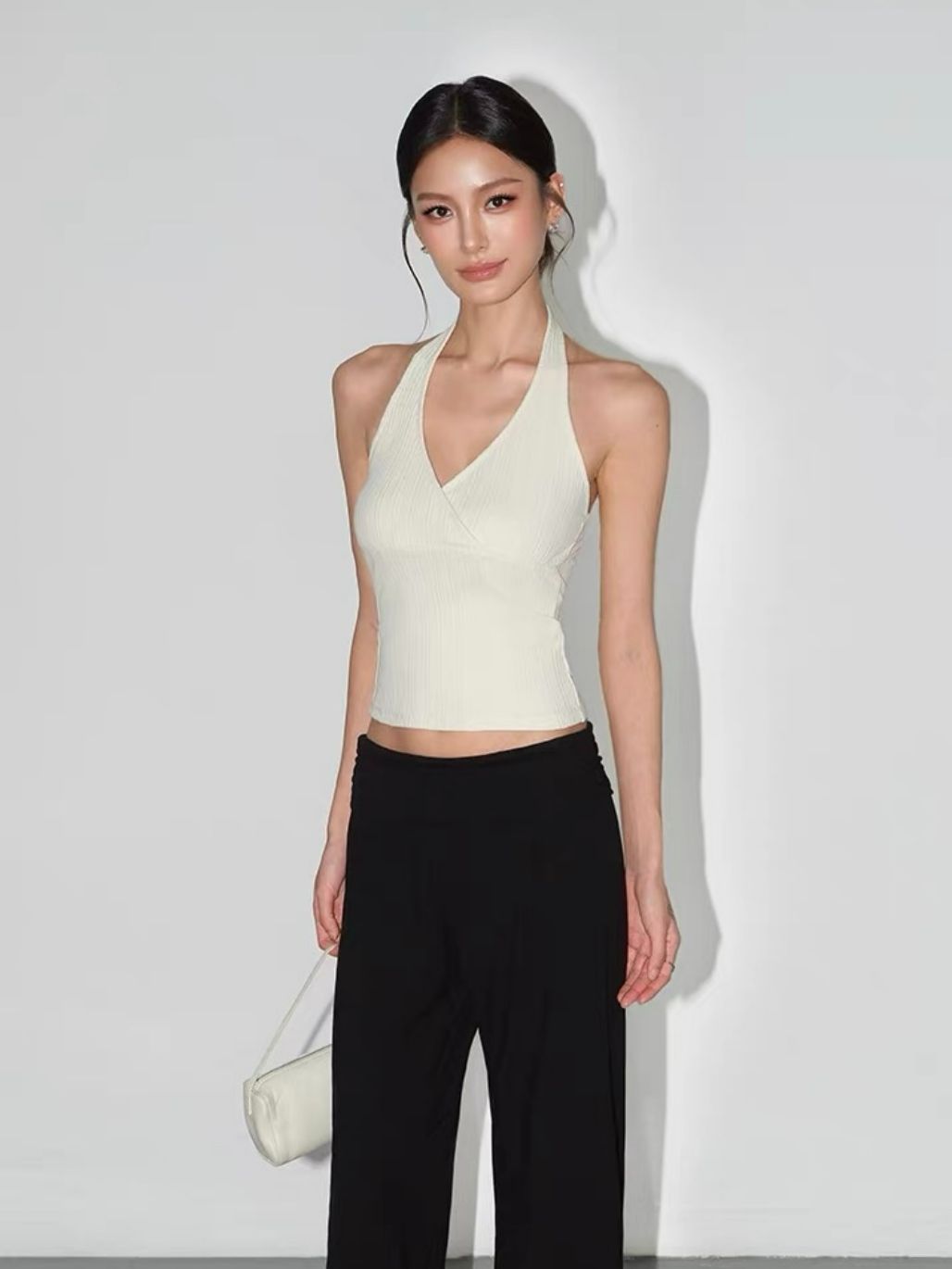 Reign Halter Neck Knit Top