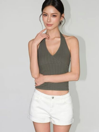 Reign Halter Neck Knit Top