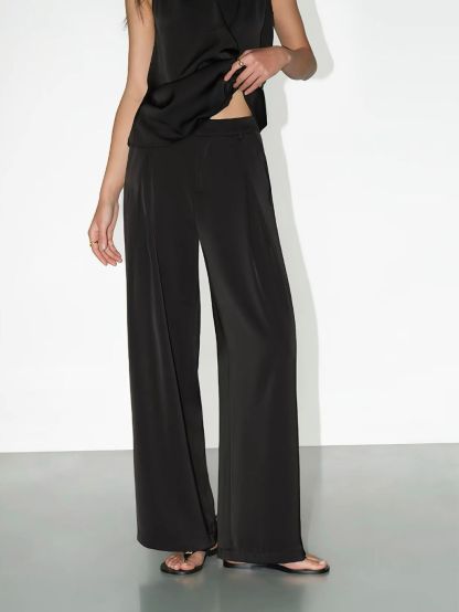 Regina Silky Drape Top with Metal Buckle Detail & Graceful Pants (Sold seperately)