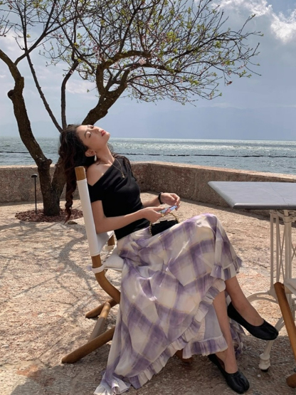 Leen One Shoulder Knit Top