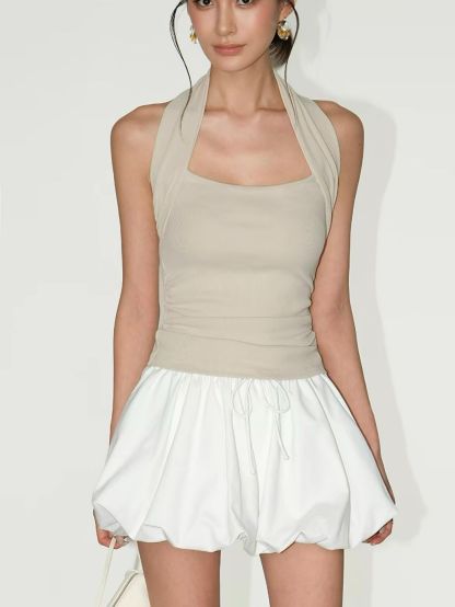 Rosemary Fitted Halter Neck Top