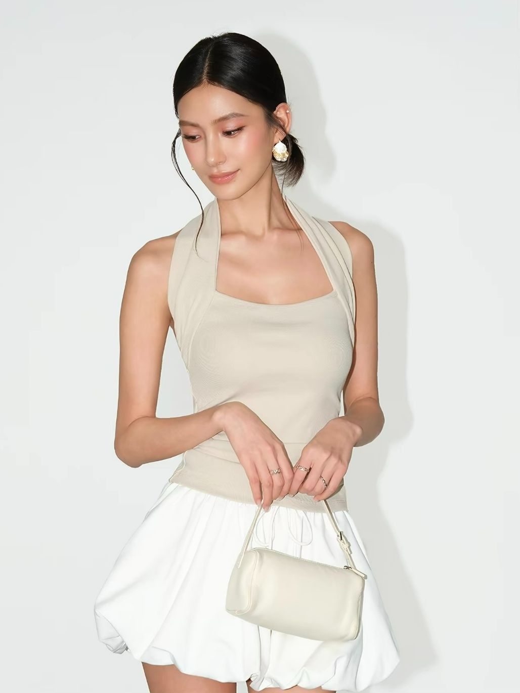 Rosemary Fitted Halter Neck Top